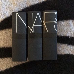 Three NARS lipsticks